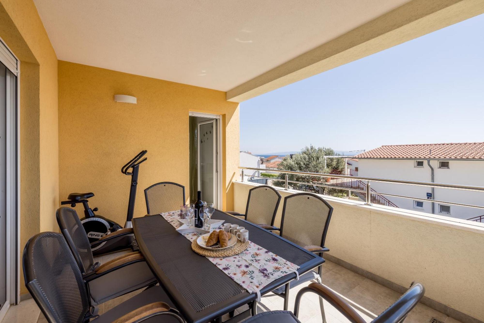טרוגיר Apart Sa Terasom 250M Od Plaze,Parking,Wi Fi,Rostilj מראה חיצוני תמונה